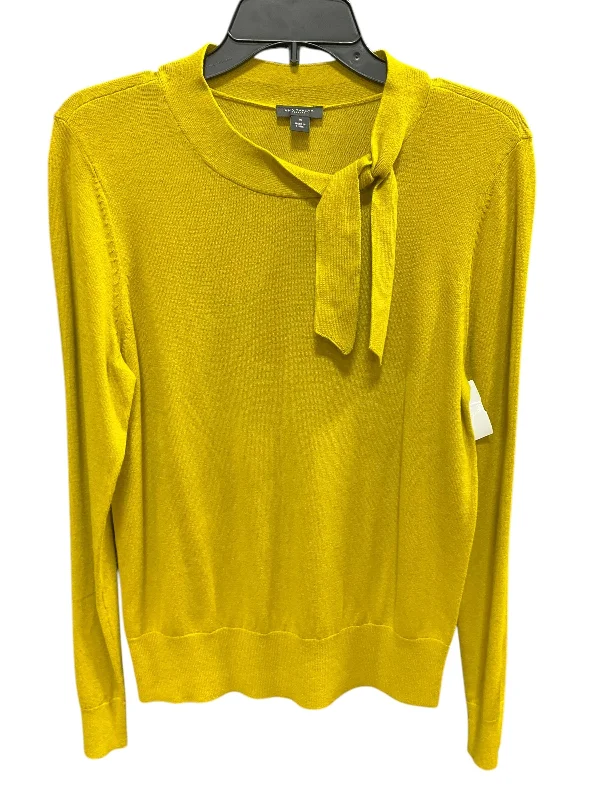 Women's Polish Wool SweatersSweater Cardigan By Ann Taylor In Mustard, Size: M