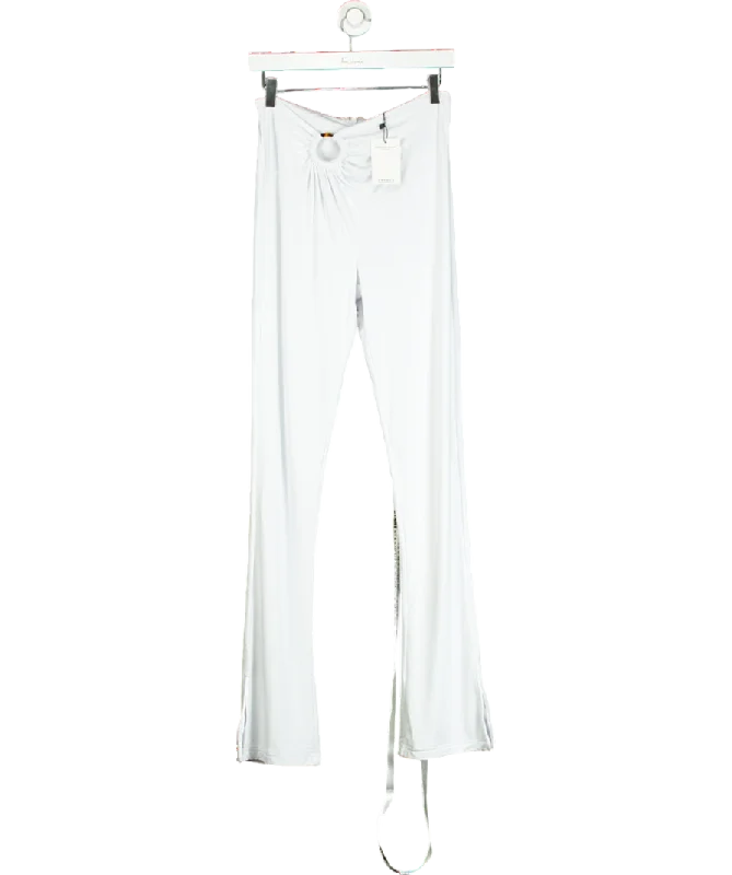 Women's Ukrainian Wool SweatersMistress Rocks White Jersey Gathered Trousers UK S