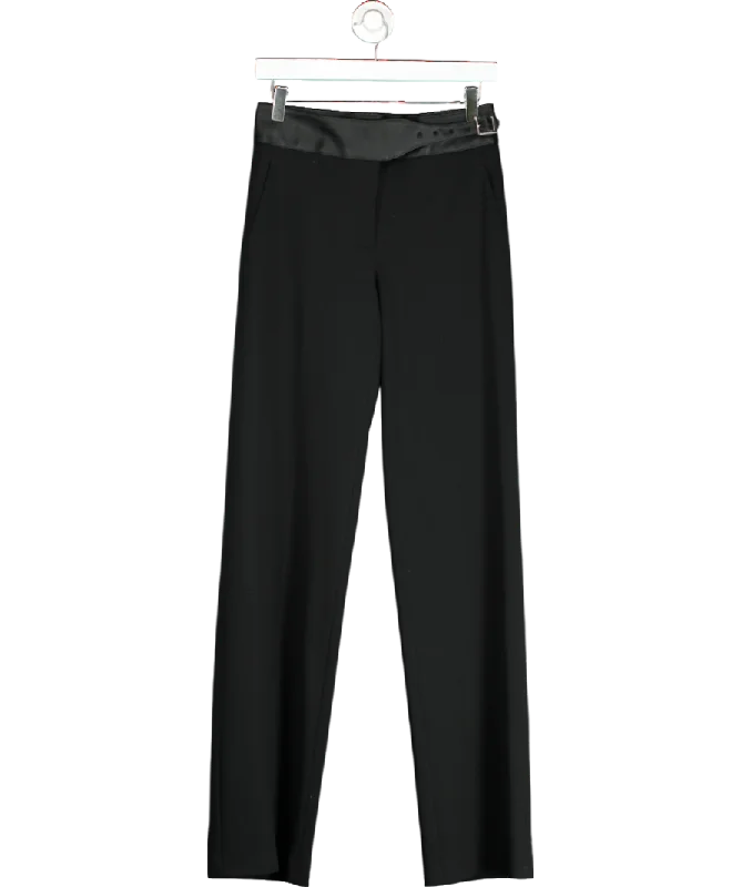 Women's Lithuanian Wool SweatersLiviana Conti Black Trouser With Eco-leather Belt UK XS