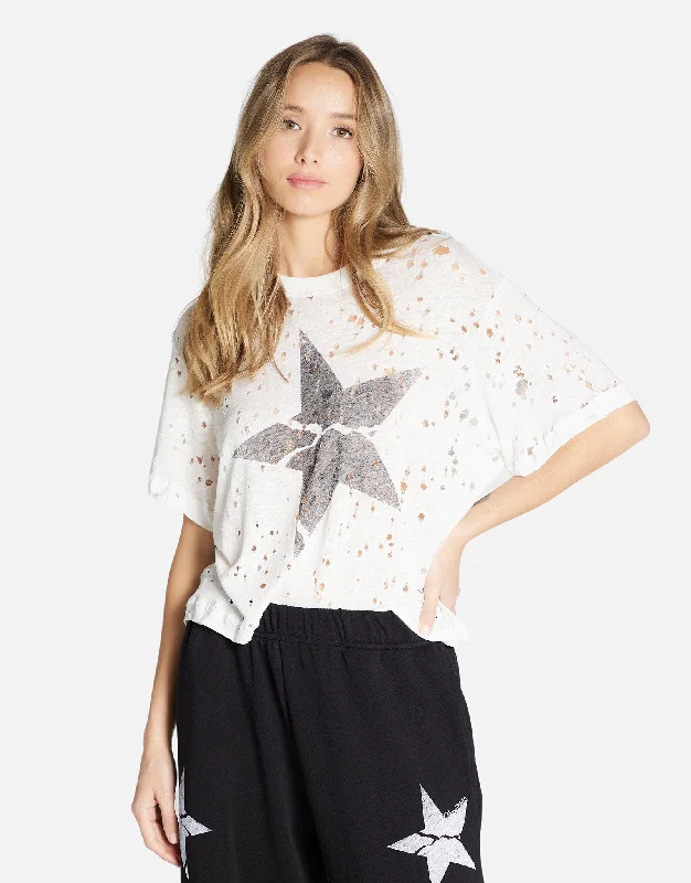 Women's Blouse with CollarLinnea Cracked Star