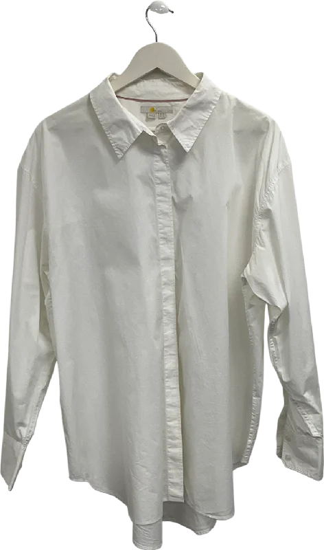 Women's Greek Wool Sweatersboden White Sienna Shirt UK 16