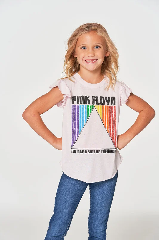 Women's Blouse with Low CollarPink Floyd - Dark Side of the Moon Rainbow