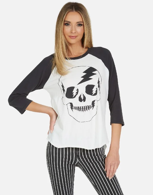 Women's Blouse with Long LengthKenya Electric Skull