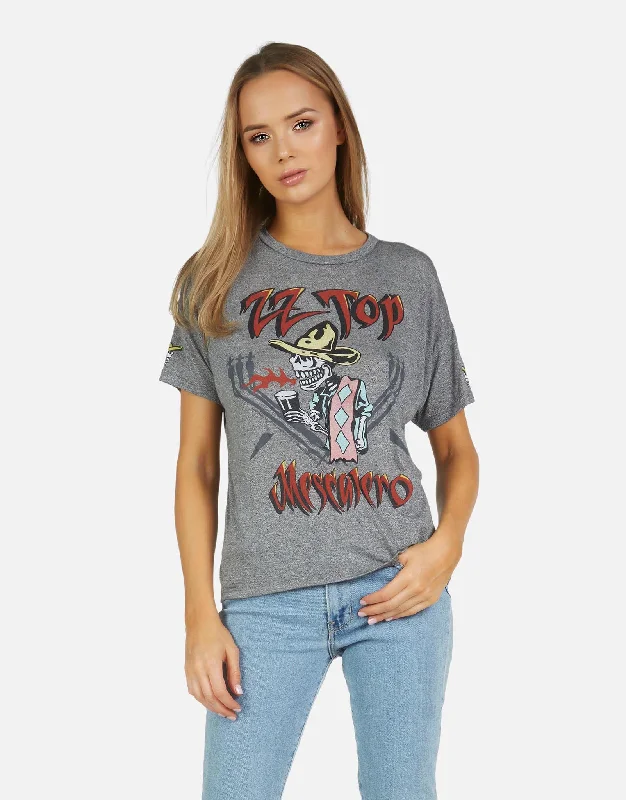 Women's Blouse with EmbroideryJolene ZZ Top