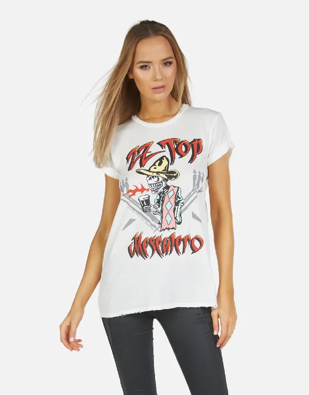 Women's Blouse with Fur TrimWolf ZZ Top