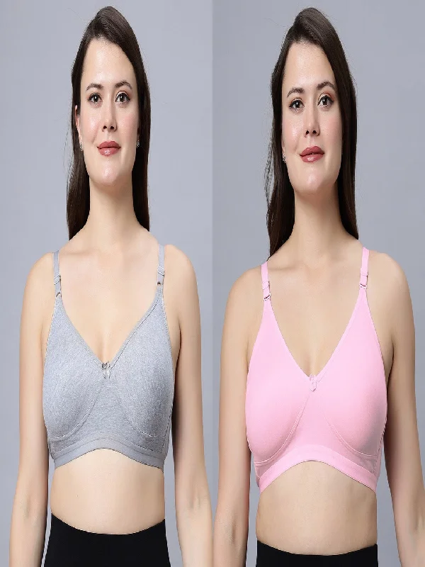 padded balconette braFull Coverage Non-Padded Bra (Pack of 2)