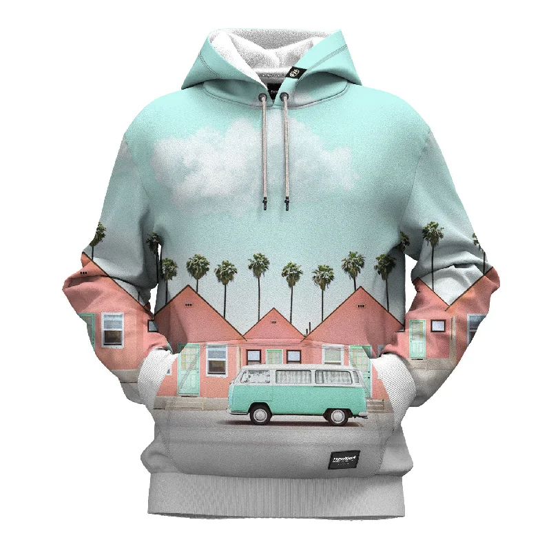 Women's Hooded Sweatshirts with Jacquard LiningPASTEL ST. Hoodie