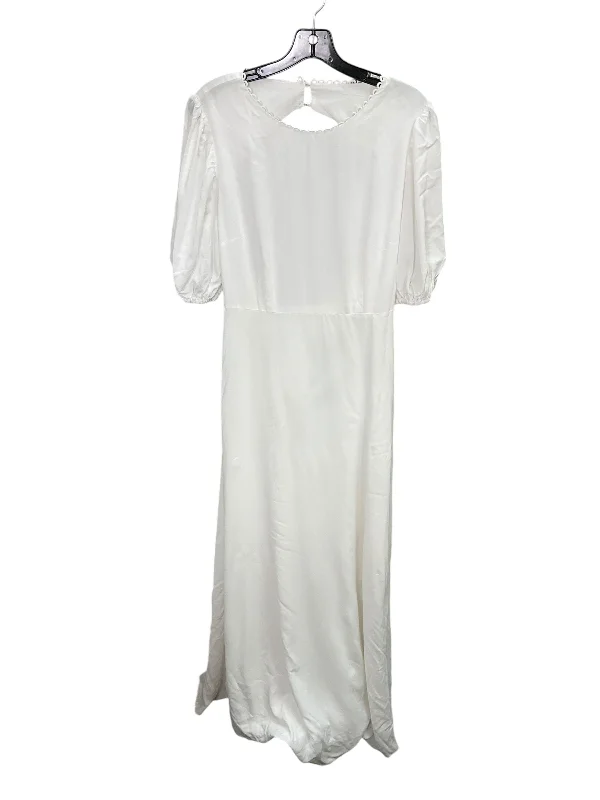 Women's Wrap DressesDress Casual Maxi By Cmc In White, Size: L