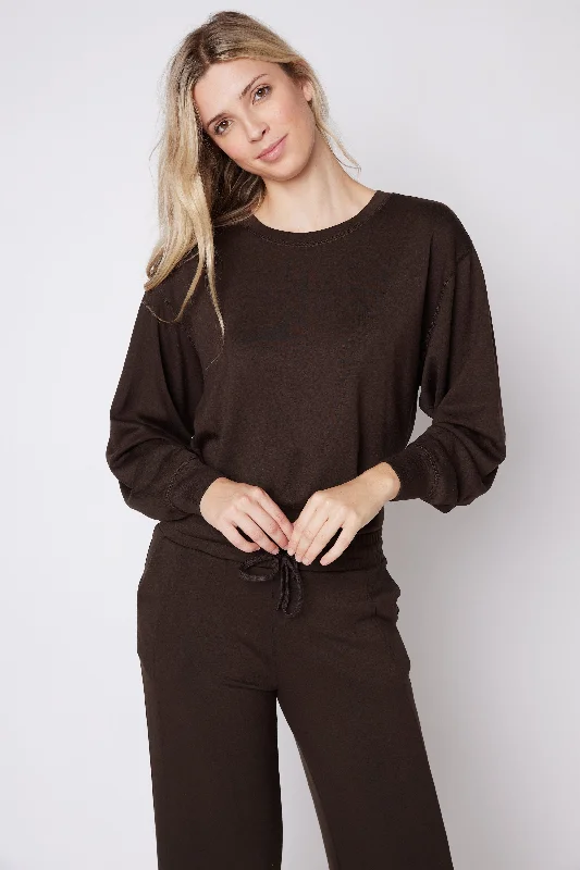 Women's Blouse with ButtonsSallie Sweatshirt