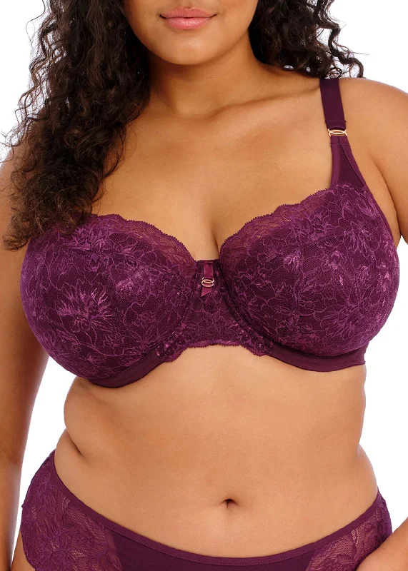 padded push-up bra for petitesBrianna Padded Half Cup Bra in Blackberry