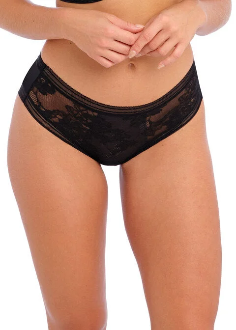 smoothing high-waisted bra for tummy controlFusion Lace Black Brief