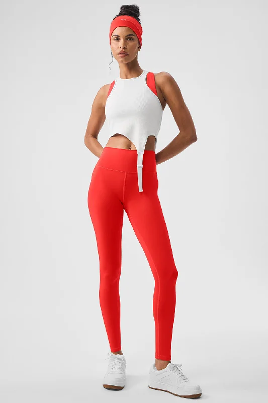 7/8 High-Waist Airlift Legging - Red Hot Summer