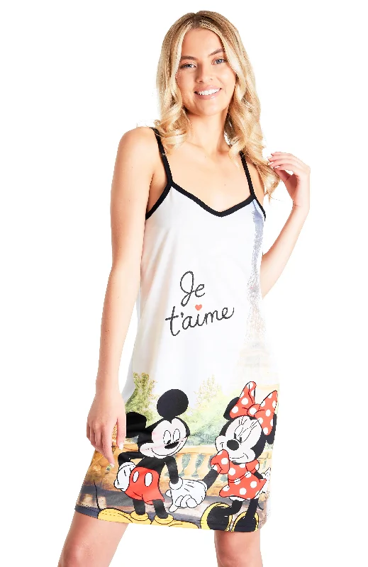 women's pajamas with a perfect blend of style and comfortDisney Nighties for Women Strap Nightdress Mickey Minnie