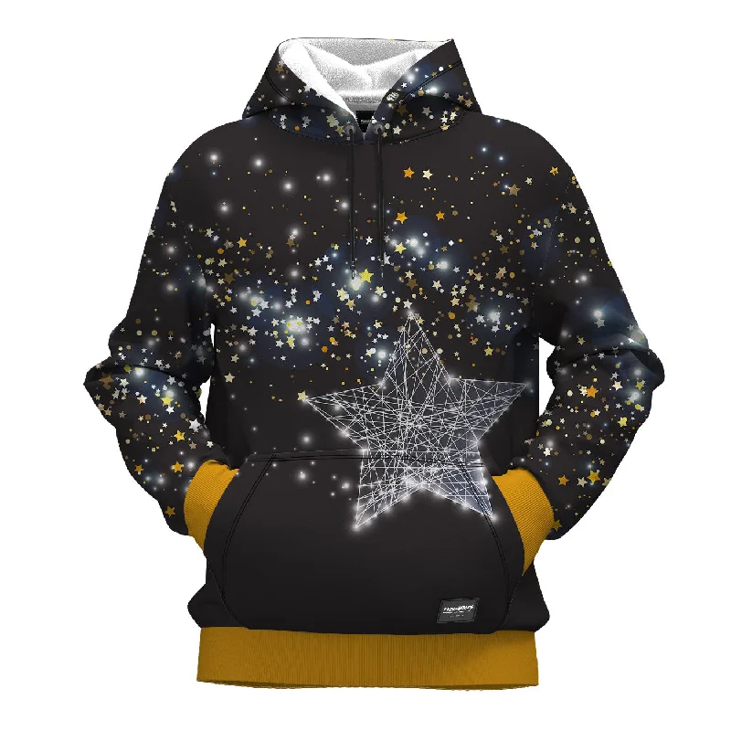 Women's Hooded Sweatshirts with Loose WaistLucky Star Hoodie