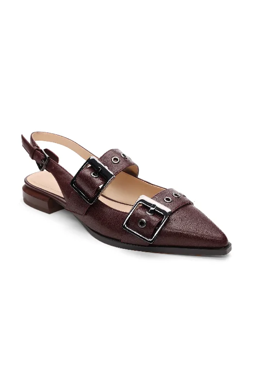 Women's Jodhpurs with U-Shaped NeckVILLA LEATHER SLINGBACK WITH DOUBLE BUCKLE