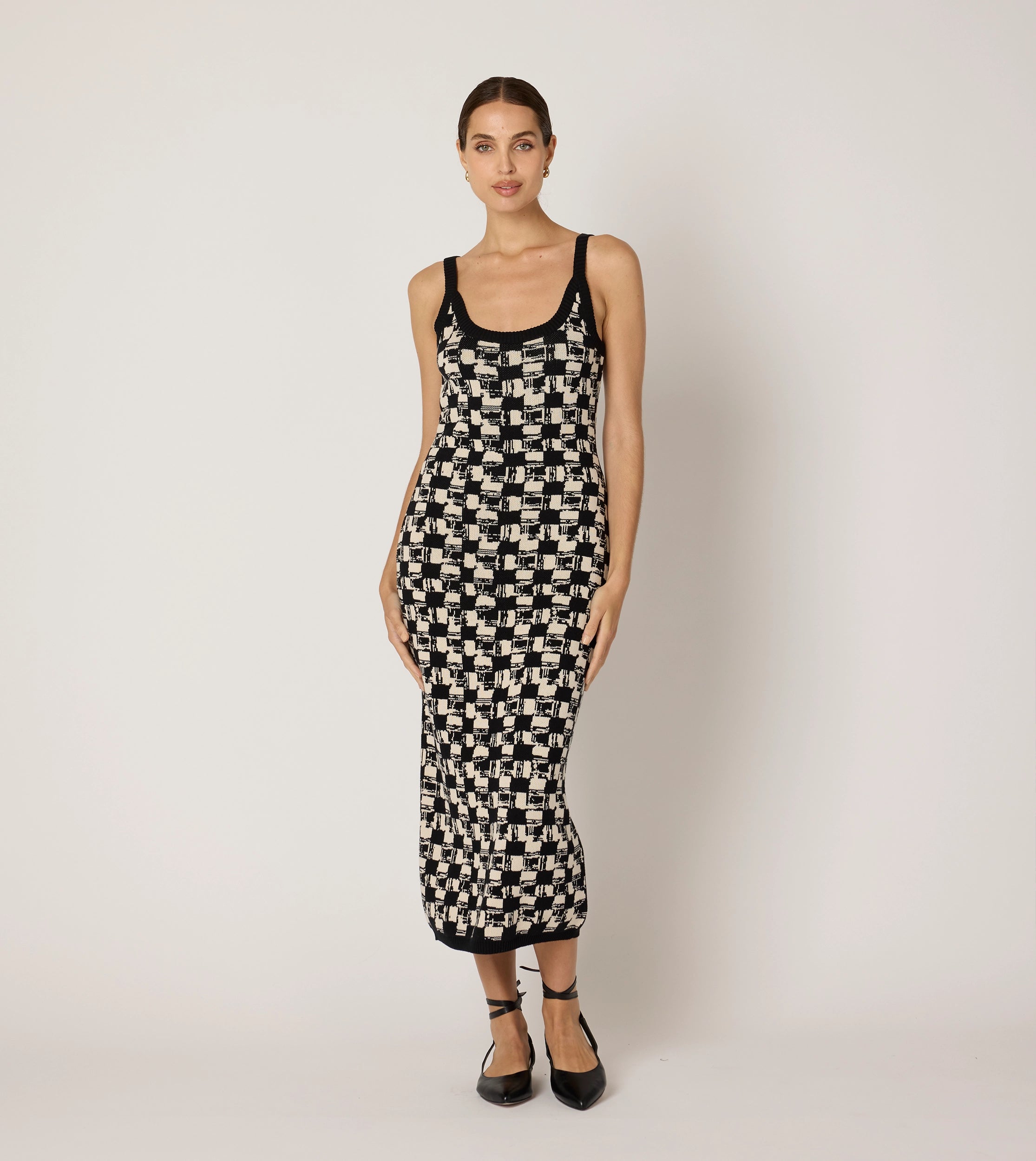 Women's Sleeveless DressesPayton Midi Dress | Biarritz Black