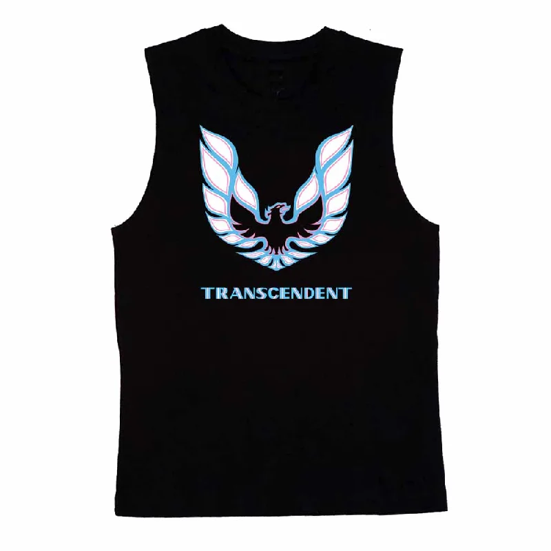 Women's Blouse with Mid-LengthTranscendent Phoenix Sleeveless POD T-Shirt supporting A4TE