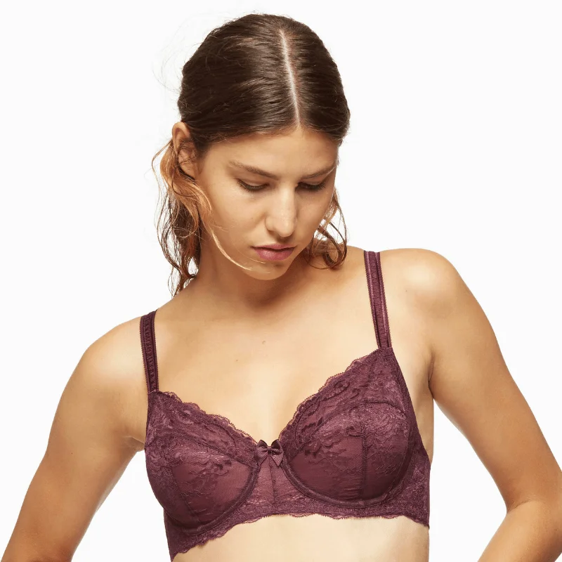 wire-free contour braBlush Harlow Elegant Lace Unlined Bra