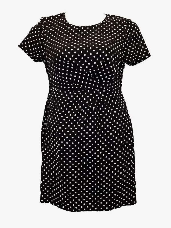 Women's Boat Collar DressesTokito Polka Dot Gathered Mini Dress Size 10