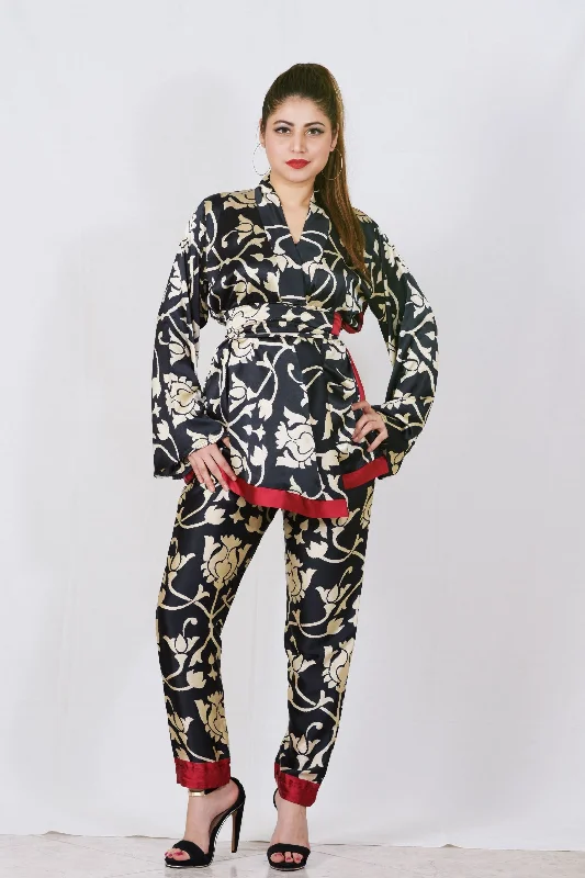 women's pajamas with a snug fitGarance co-ord pant set