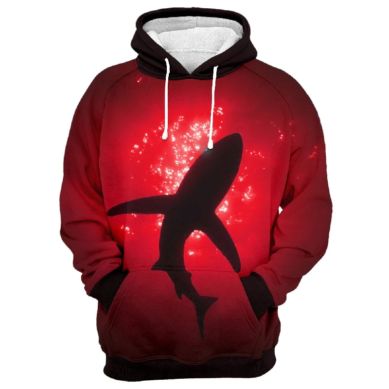 Women's Hooded Sweatshirts with Damask LiningShark Predator Hoodie