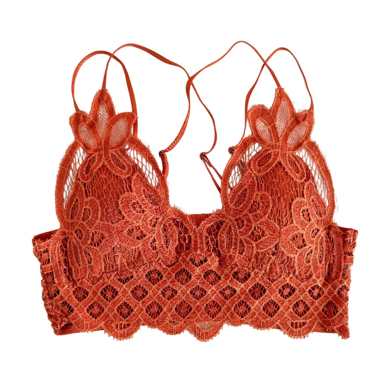 plus-size minimizer underwire braBurnt Orange Crochet Bralette