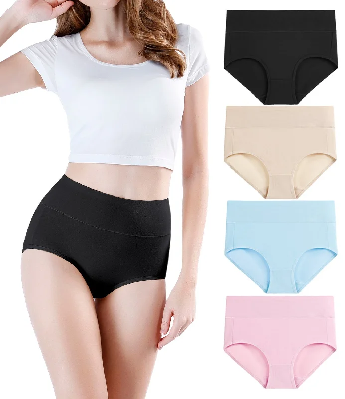 mastectomy bra with foam liningwirarpa Women’s High Waist Full Coverage Cotton Underwear 4 Pack