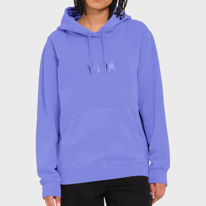 Women's Hooded Sweatshirts with Flannel LiningVolcom Womens Spikstone Hoodie - Ballpoint Blue