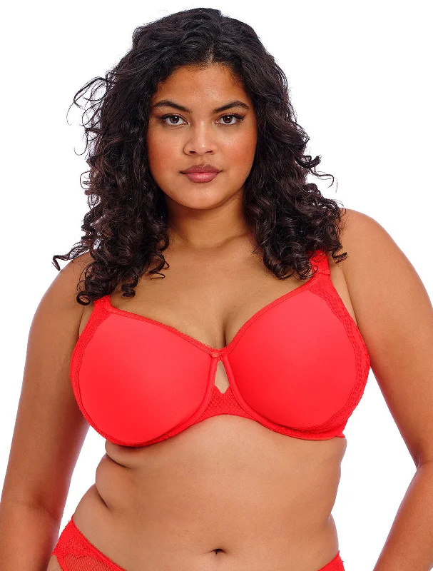 mastectomy bra with foam liningCharley Underwire Bandless Spacer Fabric T-Shirt Bra in Salsa