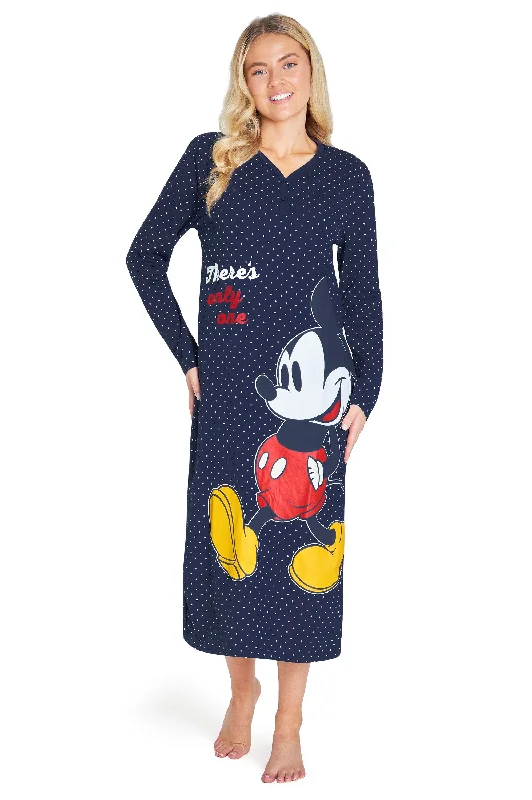 plus-size women's pajama pantsDisney Nighties for Women, Long Sleeve Nightdress - Mickey