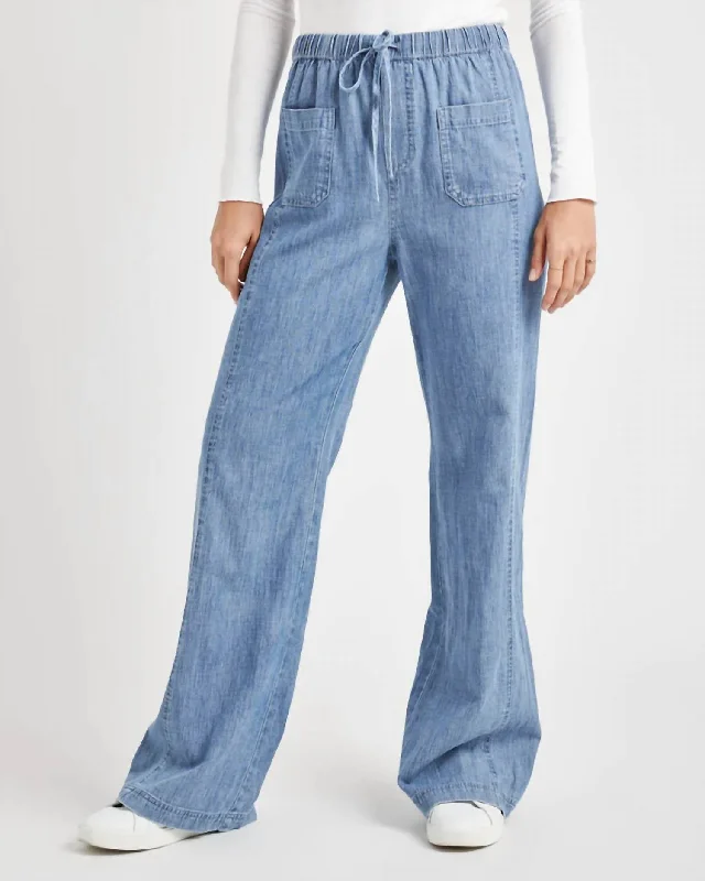 Women's CulottesBradley Cotton Pant In Indigo