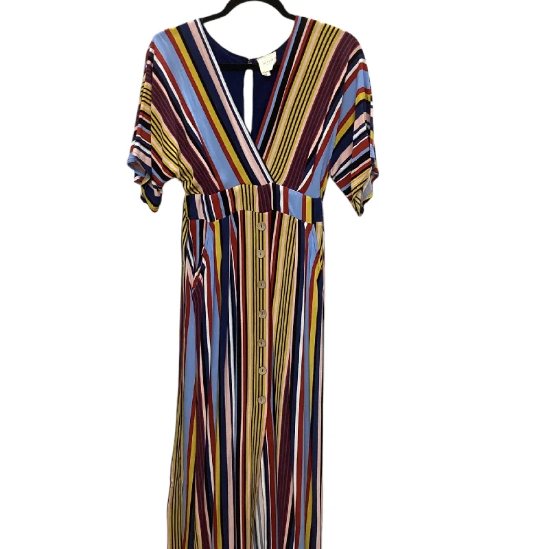 Women's Wide Collar DressesDress Casual Maxi By Clothes Mentor In Striped Pattern, Size: S