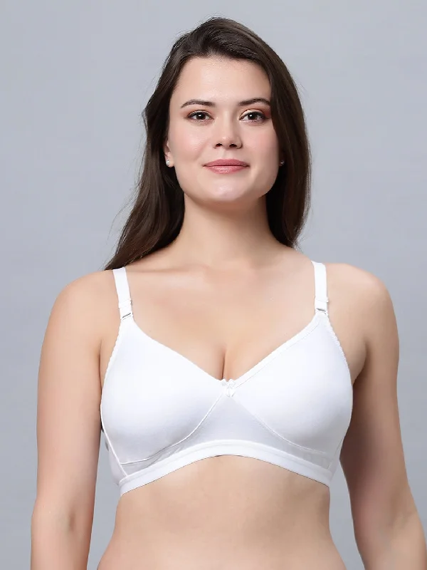 sheer lace braFull Coverage Non-Padded T-Shirt Bra White color  (Pack of 1)