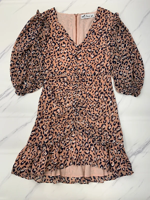 Women's Shirt Collar DressesDress Party Short By Clothes Mentor In Animal Print, Size: S