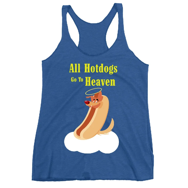 Women's Blouse with Peter Pan CollarMovie The Food™ "All Hotdogs Go To Heaven" Women's Racerback Tank Top