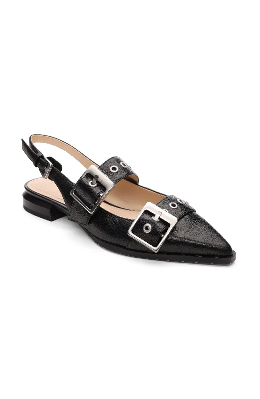 Women's Jodhpurs with Shawl CollarVILLA LEATHER SLINGBACK WITH DOUBLE BUCKLE