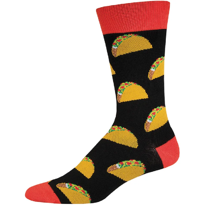 Women's Hooded Sweatshirts with Ribbed WaistBlack Taco Novelty Socks - Men's