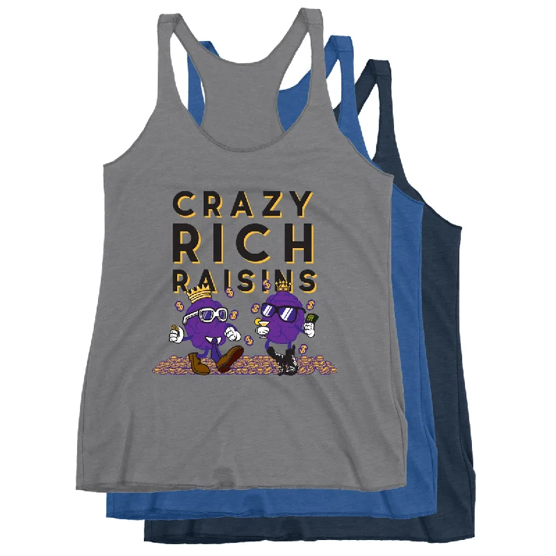 Women's Blouse with EmbroideryMovie The Food™ "Crazy Rich Raisins" Women's Racerback Tank Top