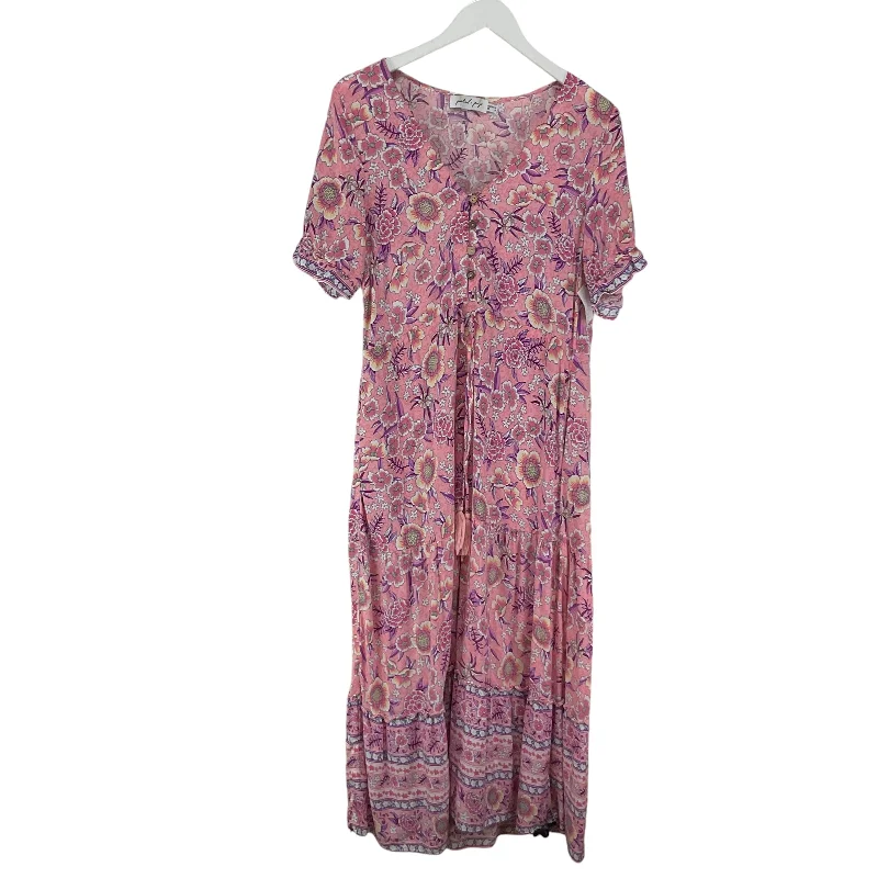 Women's Sheath DressesDress Casual Maxi By Clothes Mentor In Pink, Size: L