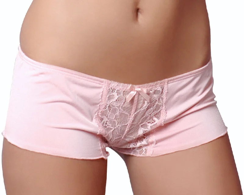 tulle overlay thong panties for a romantic lookWomen's Poly/spandex Hiphuggar # 8081/x