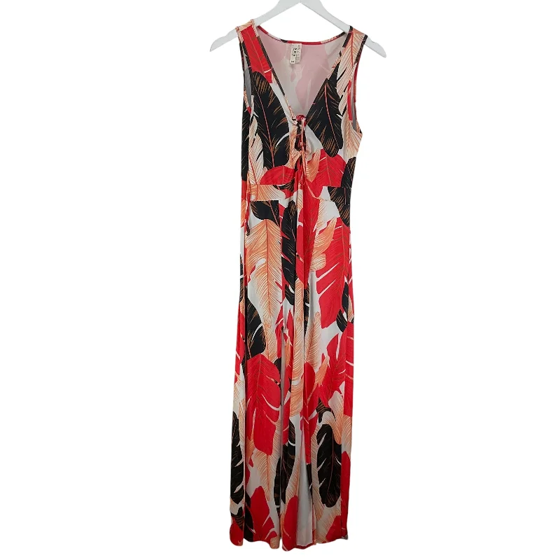 Women's Wrap DressesDress Casual Maxi By Clothes Mentor In Tropical Print, Size: L