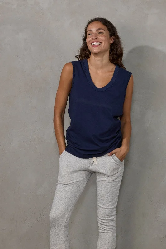 Women's Blouse for WeddingPerfecto Tank Navy