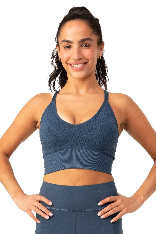 seamless bralette for layeringORION V-NECK LONGLINE BRA