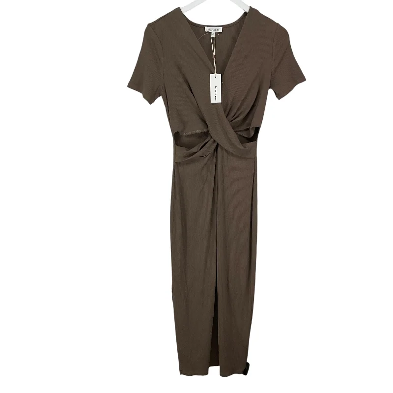 Women's Turtleneck DressesDress Casual Maxi By Clothes Mentor In Brown, Size: S