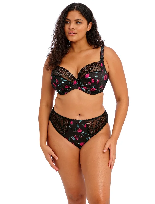 front-closure bra for easy dressingLucie Underwire Plunge Stretch Bra in Rock 'n' Rose