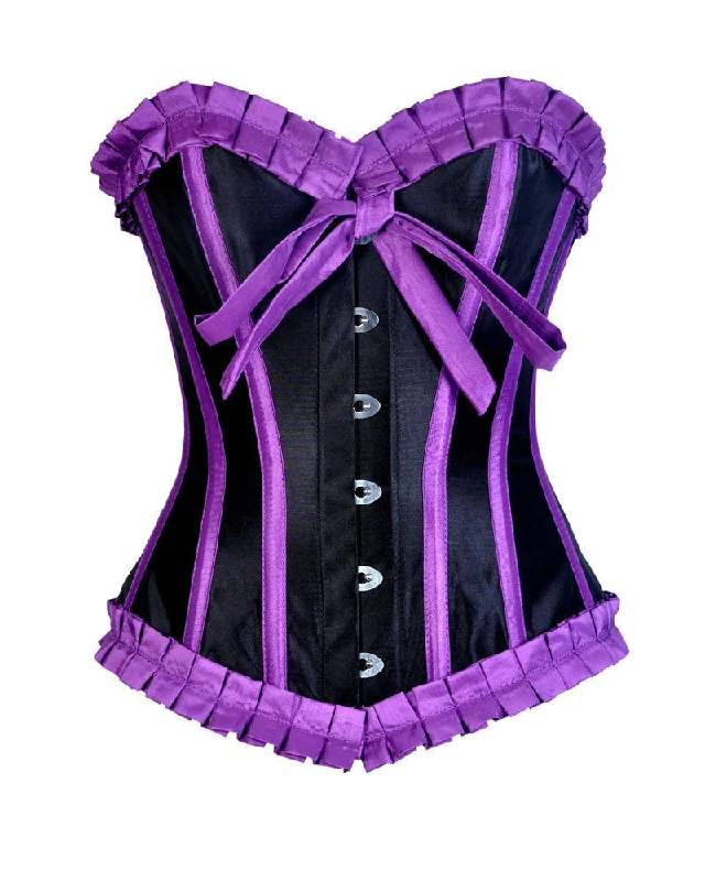 plus-size waist trainer with power mesh for firmnessEmme Overbust Corset