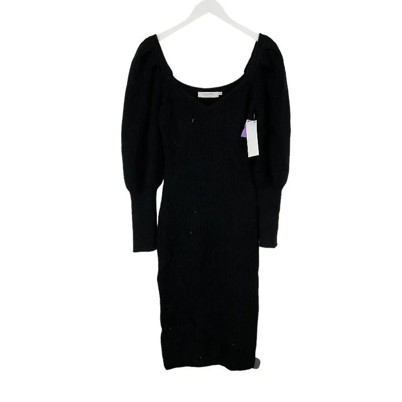 Women's Low Collar DressesBlack Dress Sweater Astr, Size M