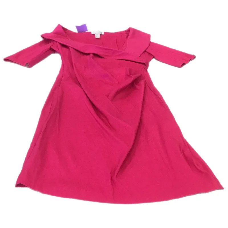 Women's Keyhole Collar DressesPink Dress Casual Short Joseph Ribkoff, Size 12