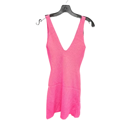 Women's Narrow Collar DressesPink Dress Casual Short Zara, Size S