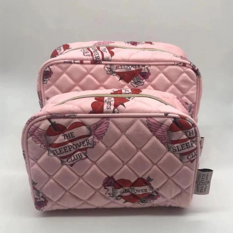 women's pajamas for those who want to feel pampered and lovedLovestruck Pink Cosmetic Bags - 2 Pack